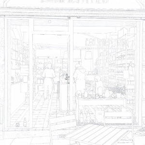 Illustration à l&rsquo;unité – L&rsquo;Alimentari, épicerie italienne (version à télécharger)