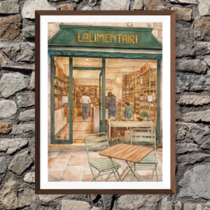 Illustration à l'unité - L'Alimentari, épicerie italienne (version à télécharger)